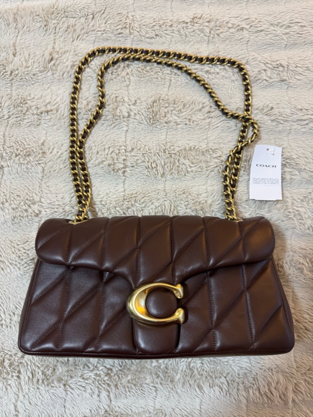 New with box COACH Tabby Shoulder Bag 26
With Pillow Quilting Brass/Maple $550 - Picture 2 of 11